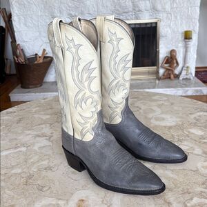 Dan Post Made in USA Leather Cowboy Boots Vintage 1980s